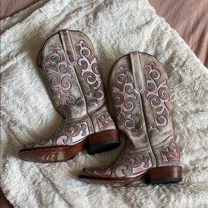 Fashion Cowboy Boots Genuine Leather